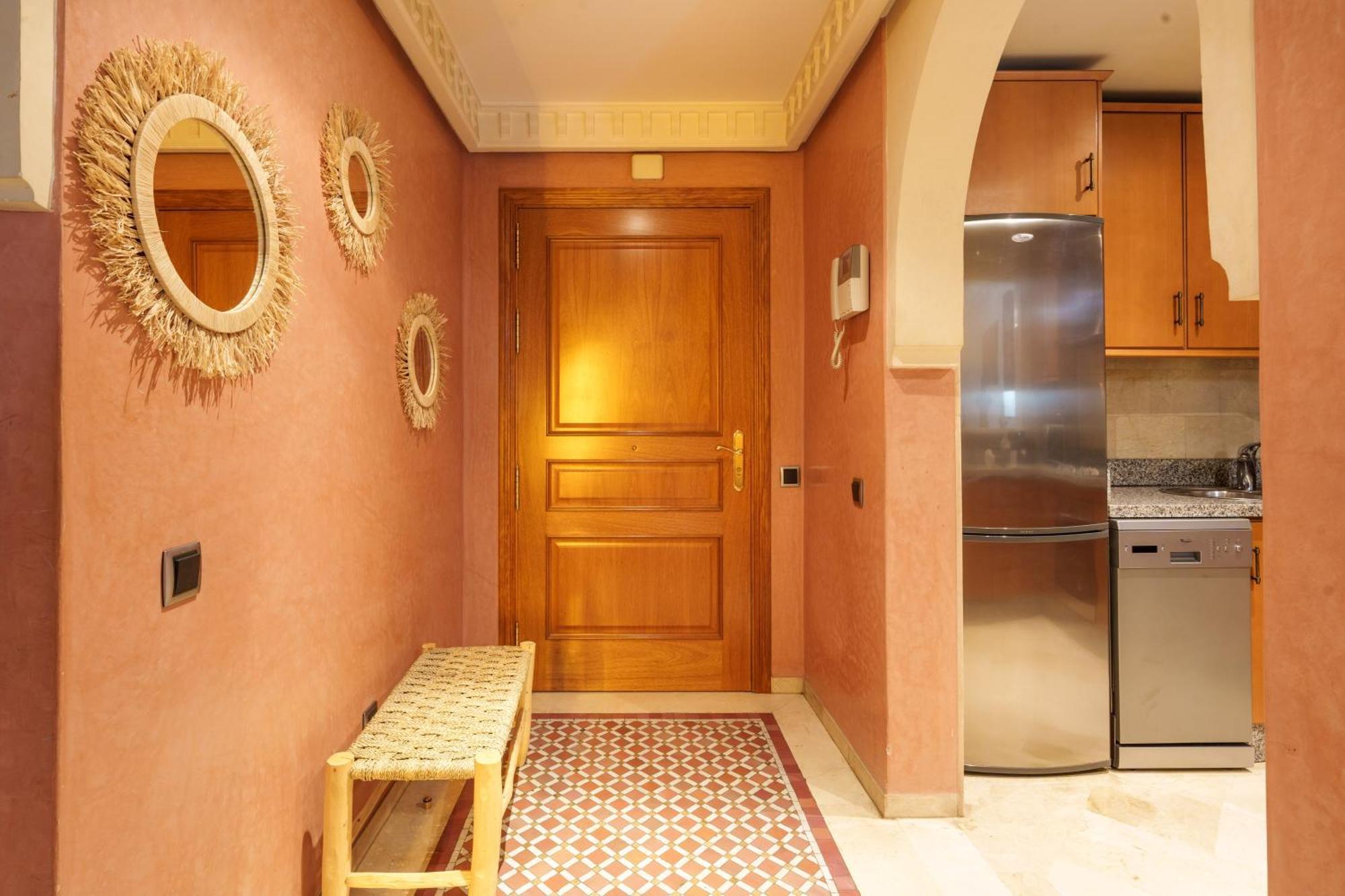 Appartement Chic Gueliz Plaza Avec Vue Marrákes Kültér fotó