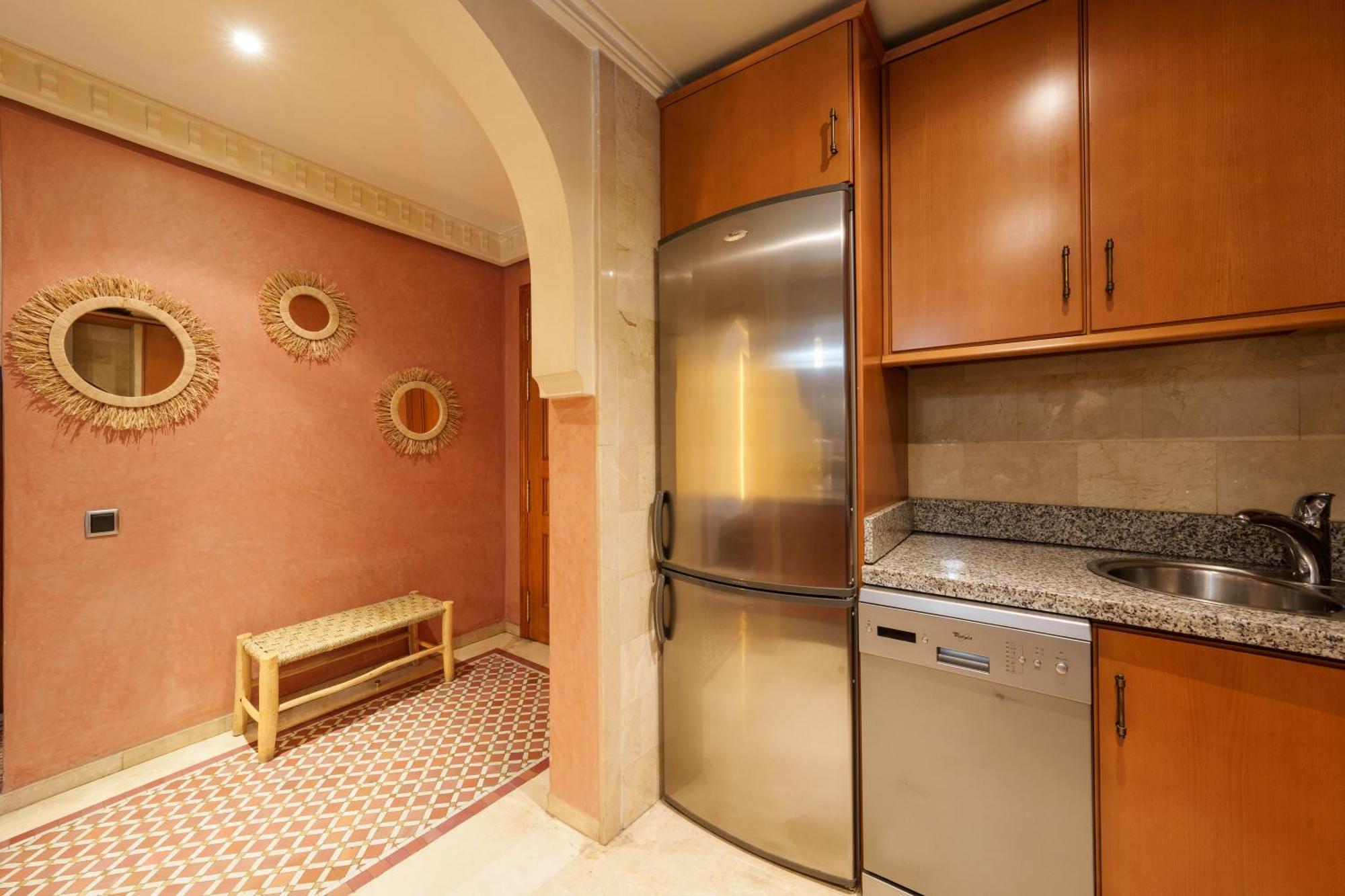 Appartement Chic Gueliz Plaza Avec Vue Marrákes Kültér fotó