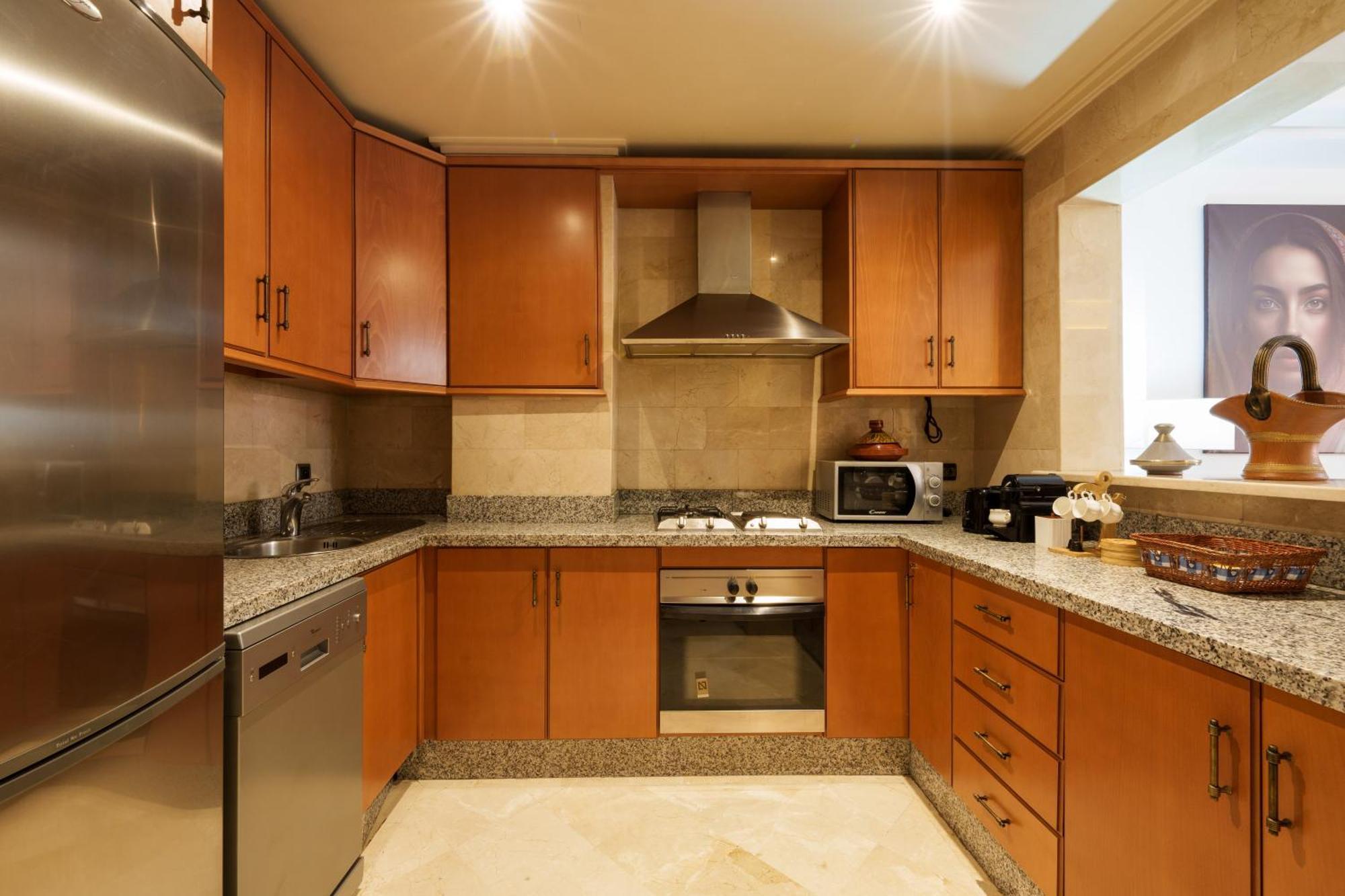 Appartement Chic Gueliz Plaza Avec Vue Marrákes Kültér fotó